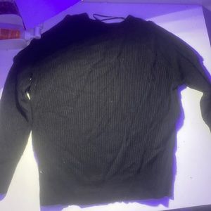 Gorgeous, black, shoulderless, long sleeve